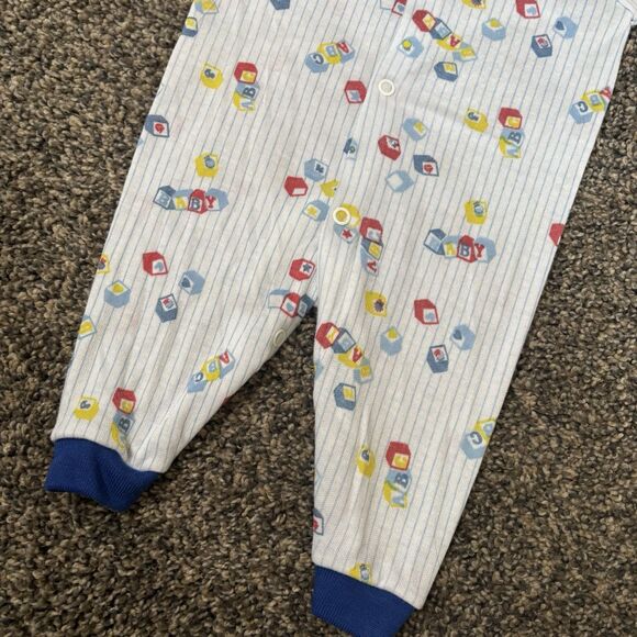 Vintage Swanknit Newborn Boys Short Sleeve Sleeper. - Picture 3 of 7